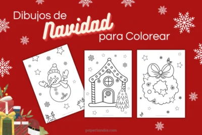 Distintos dibujos de navidad para colorear