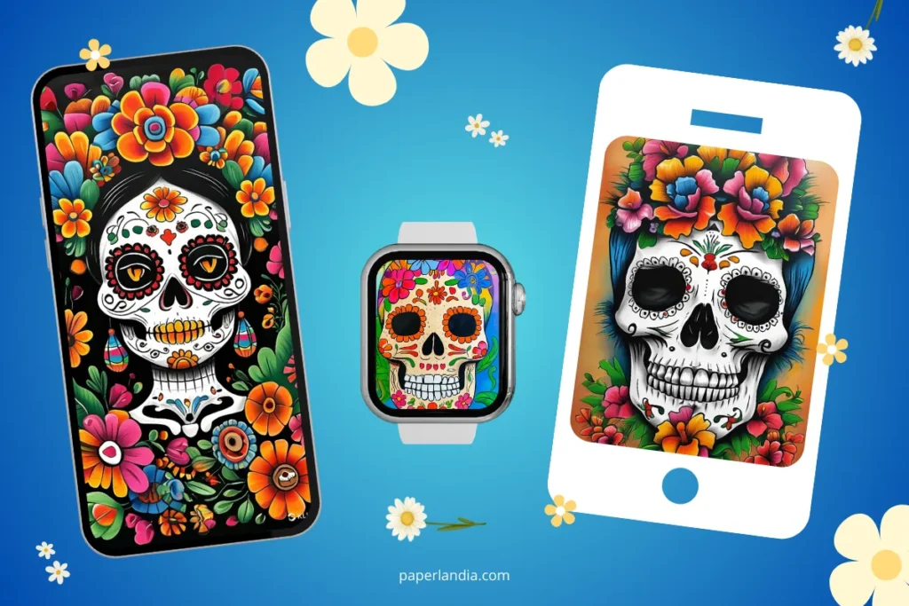 fondos de pantalla de calaveras para celular del dia de los muertos