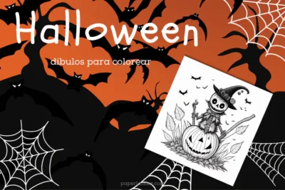 Dibujos de Halloween en pdf para descargar imprimir y colorear