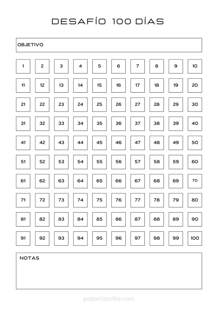 Desafío 100 días blanco y negro