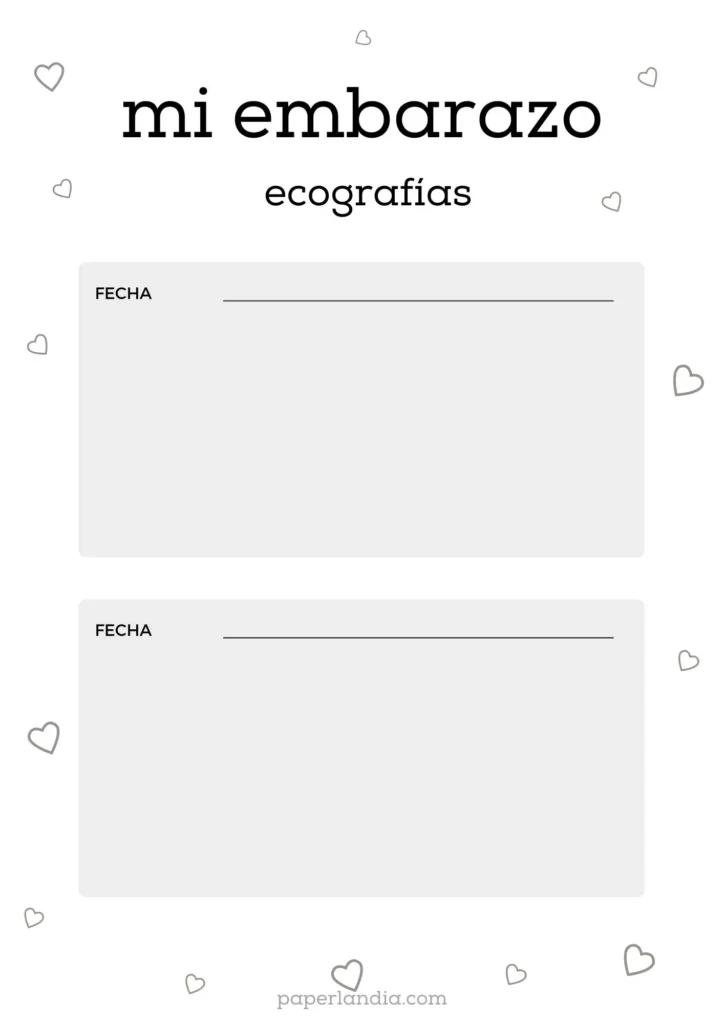 Mi embarazo: ecografías con corazones V2 08