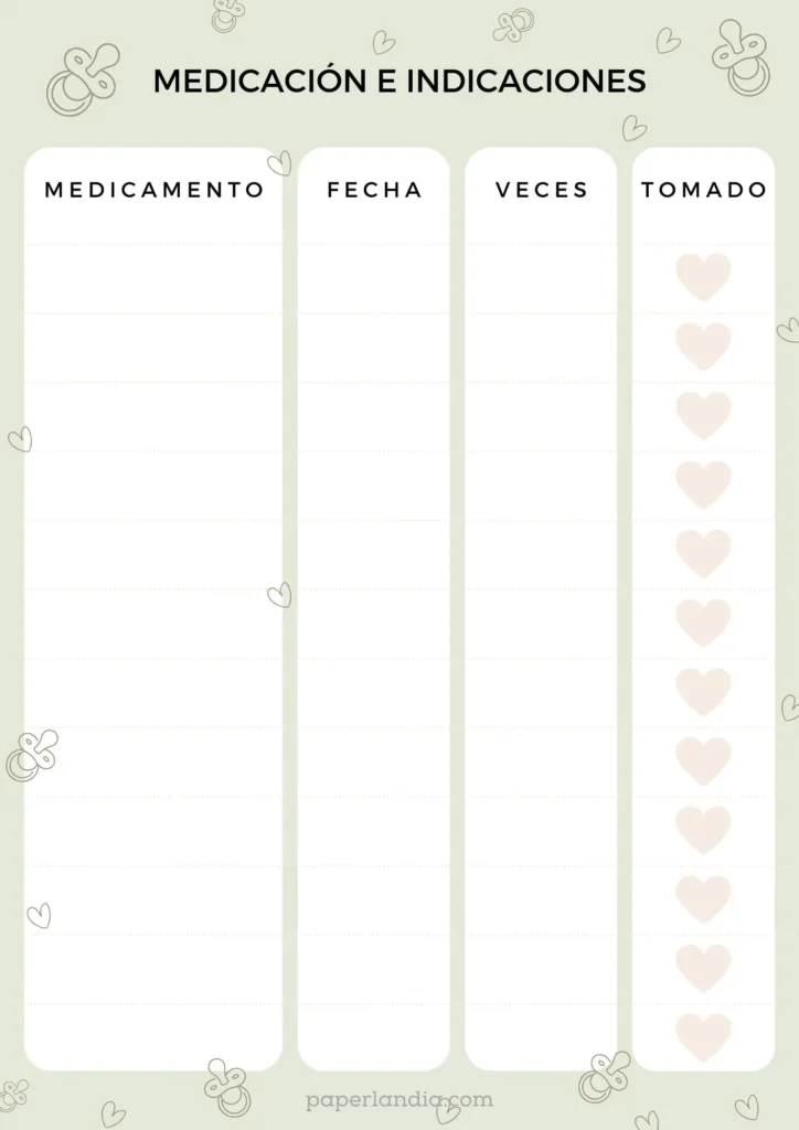 Mi embarazo: medicación e indicaciones verde V1 07