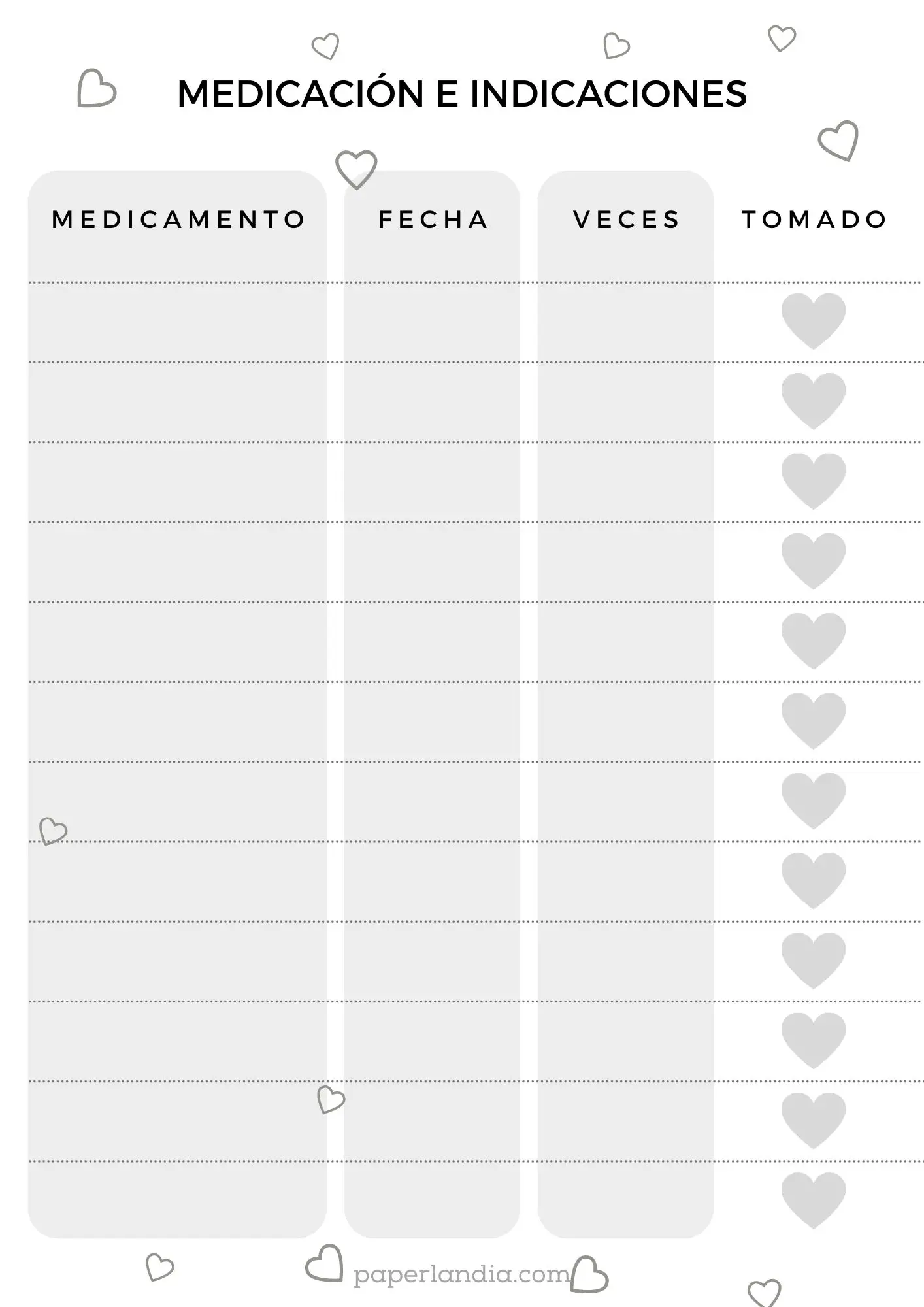 Mi embarazo: medicaciones e indicaciones con corazones V2-07