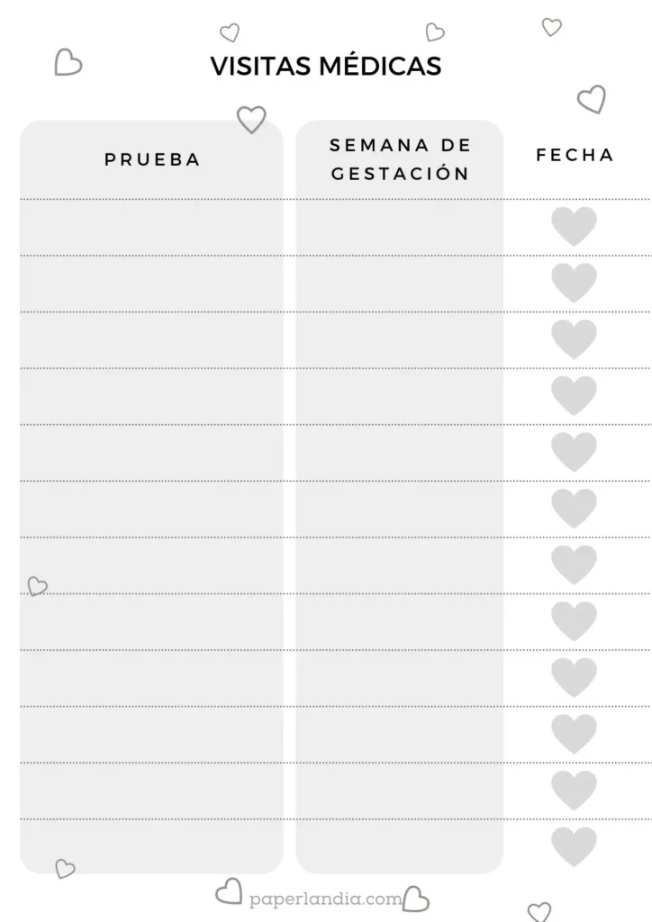 Mi embarazo: visitas médicas con corazones V2 06