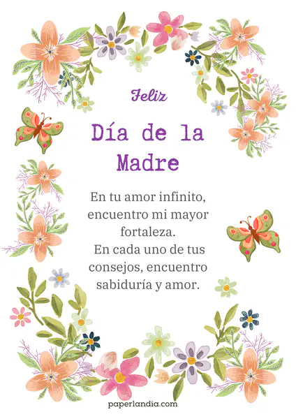 tarjeta feliz dia de la madre con frase para descargar pdf gratis